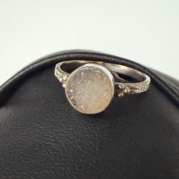 Artisan Jewelry - 925 Vintage Druzy Ring